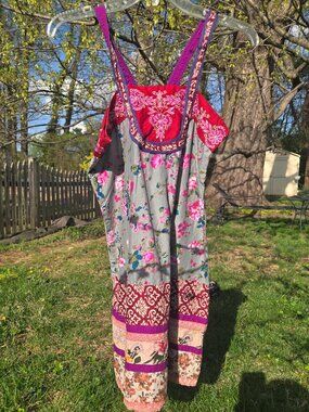 Beautiful cotton floral summer mini dress